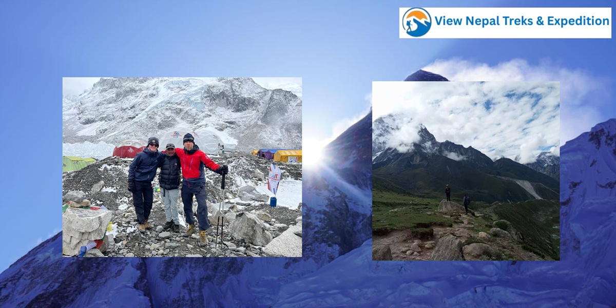 Kala Patthar viewpoint panorama during Everest Base Camp trek with Everest view