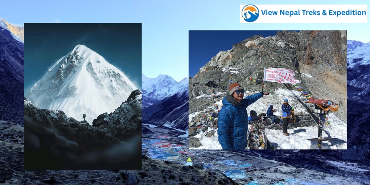 Lobuche to Gorak Shep trail on Everest Base Camp trek route in Nepal