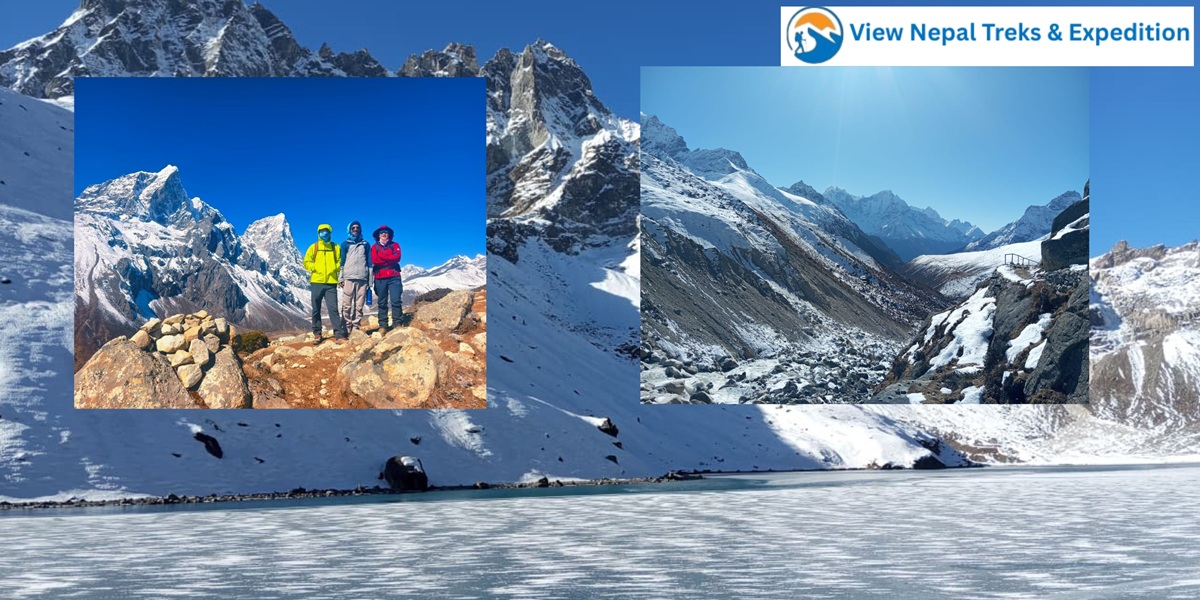 Tengboche monastery and Himalayas on Everest Base Camp trek route Nepal